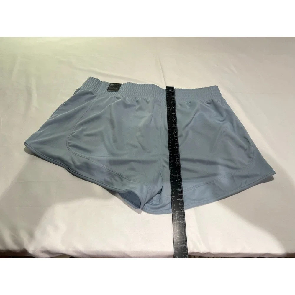 Adidas Pacer Knit Shorts Womens 1X Blue Training Running Workout Gym Activewear